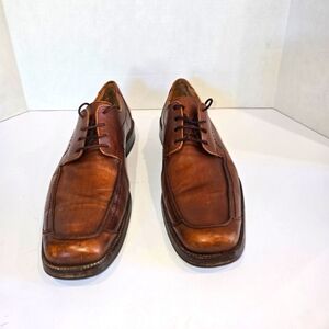 "Lake" by Llyod Vintage Mens Square Toe Dress Shoes Size 44. Brown Leather